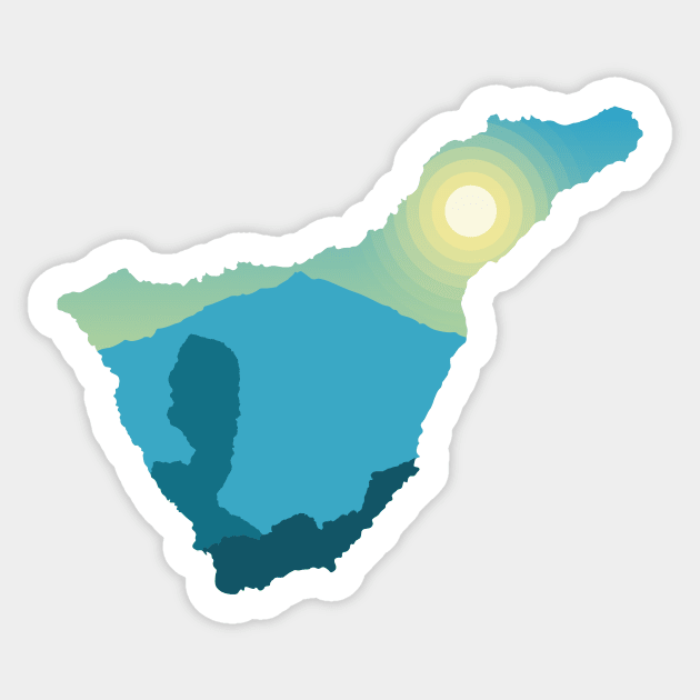 Tenerife Sticker by Silhouettes